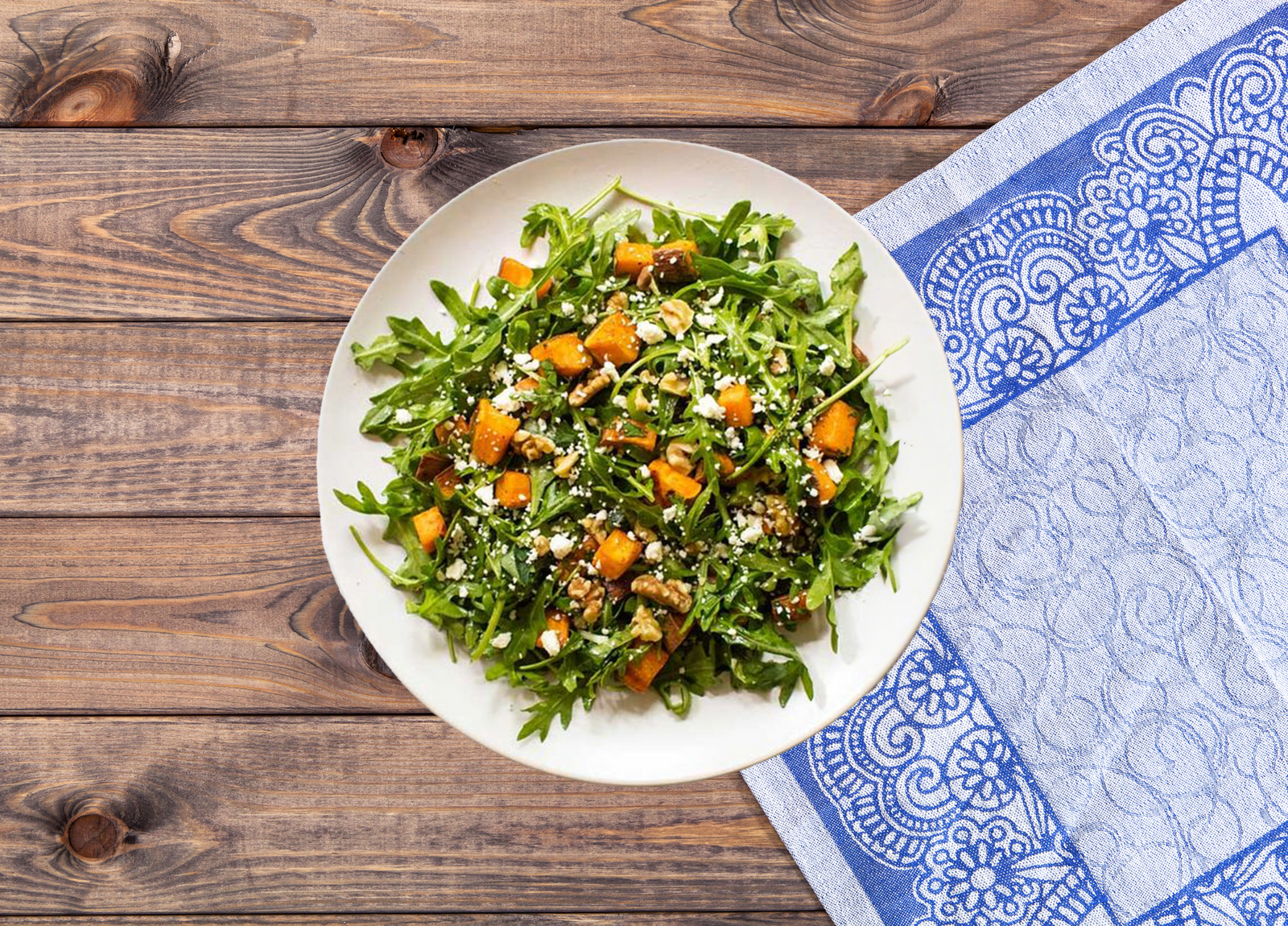 Arugula Salad with Sweet Potato