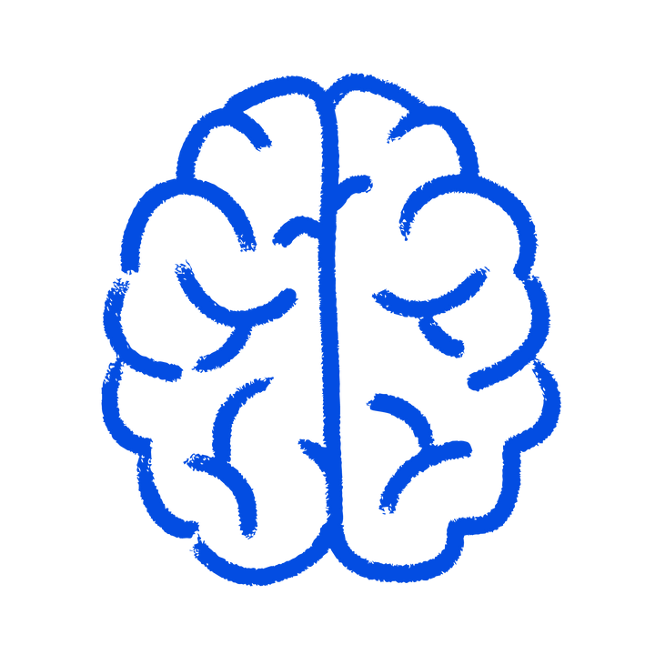 Icon indicating that the product is good for the brain.