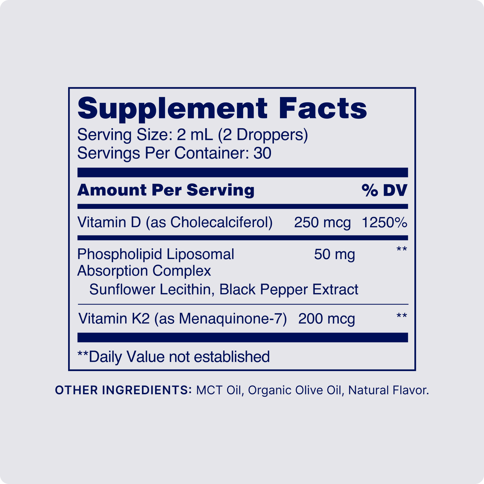 Vitamin D3 K2 Liquid Sunshine