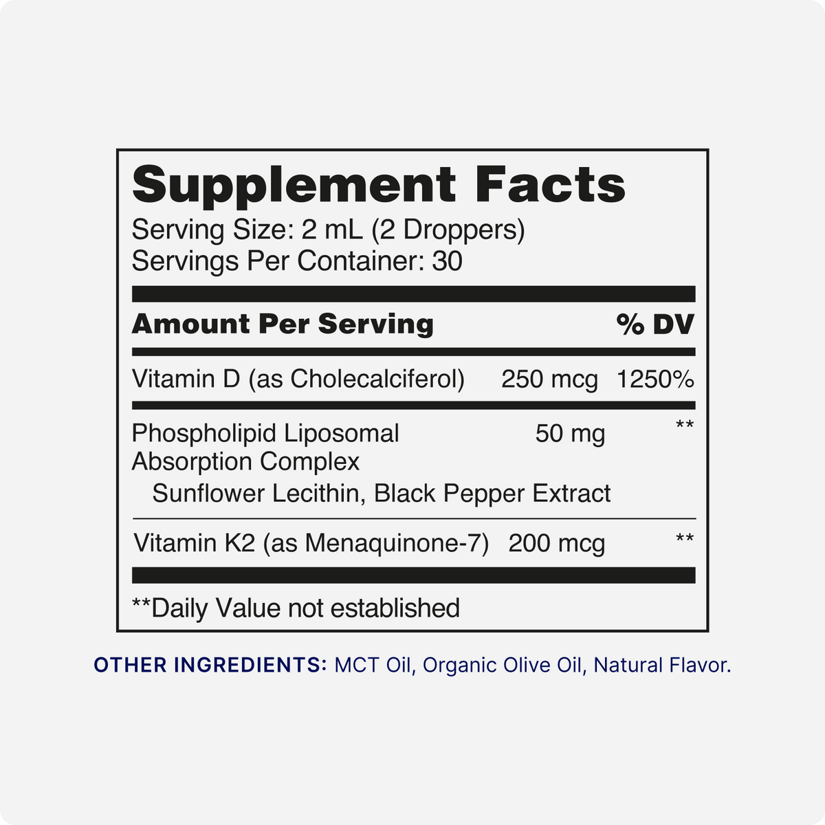 Vitamin D3 K2 Liquid Sunshine